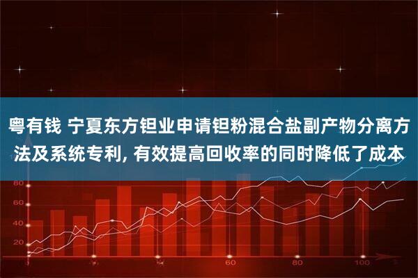 粤有钱 宁夏东方钽业申请钽粉混合盐副产物分离方法及系统专利, 有效提高回收率的同时降低了成本